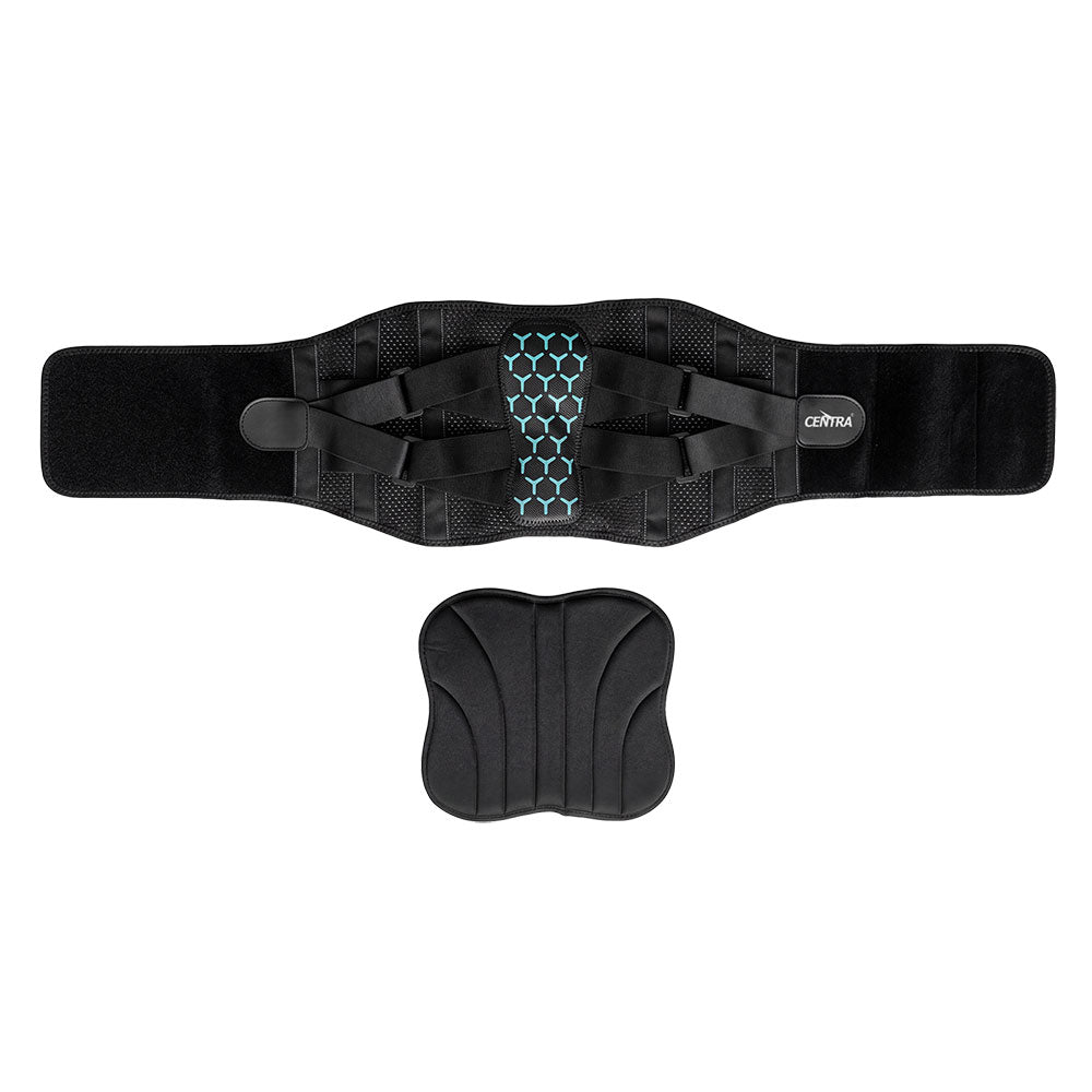 Centra Back Support Belt Lower Back Pain Relief Breathable 3D Lumbar 7 Stays