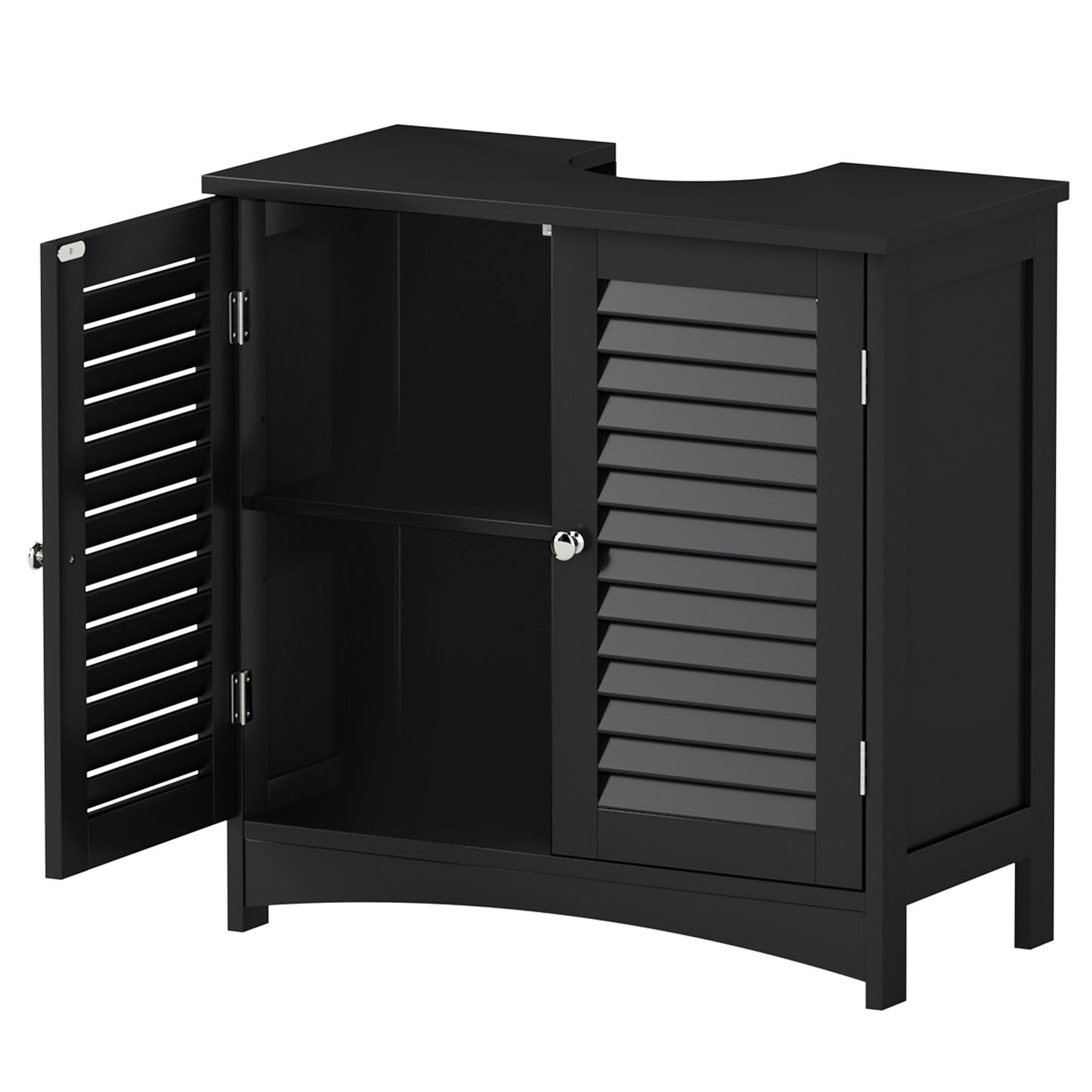 Levede Bathroom Under Sink Cabinet Basin Storage Cupboard 2 Door Vanity Unit