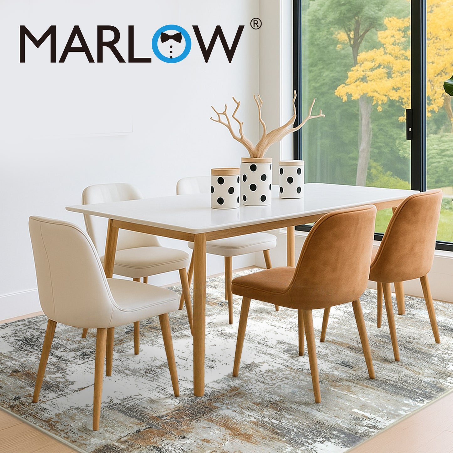 Marlow Large Rugs Non Slip Living Room Area Rug Floor Mat Hallway Bedroom Runner