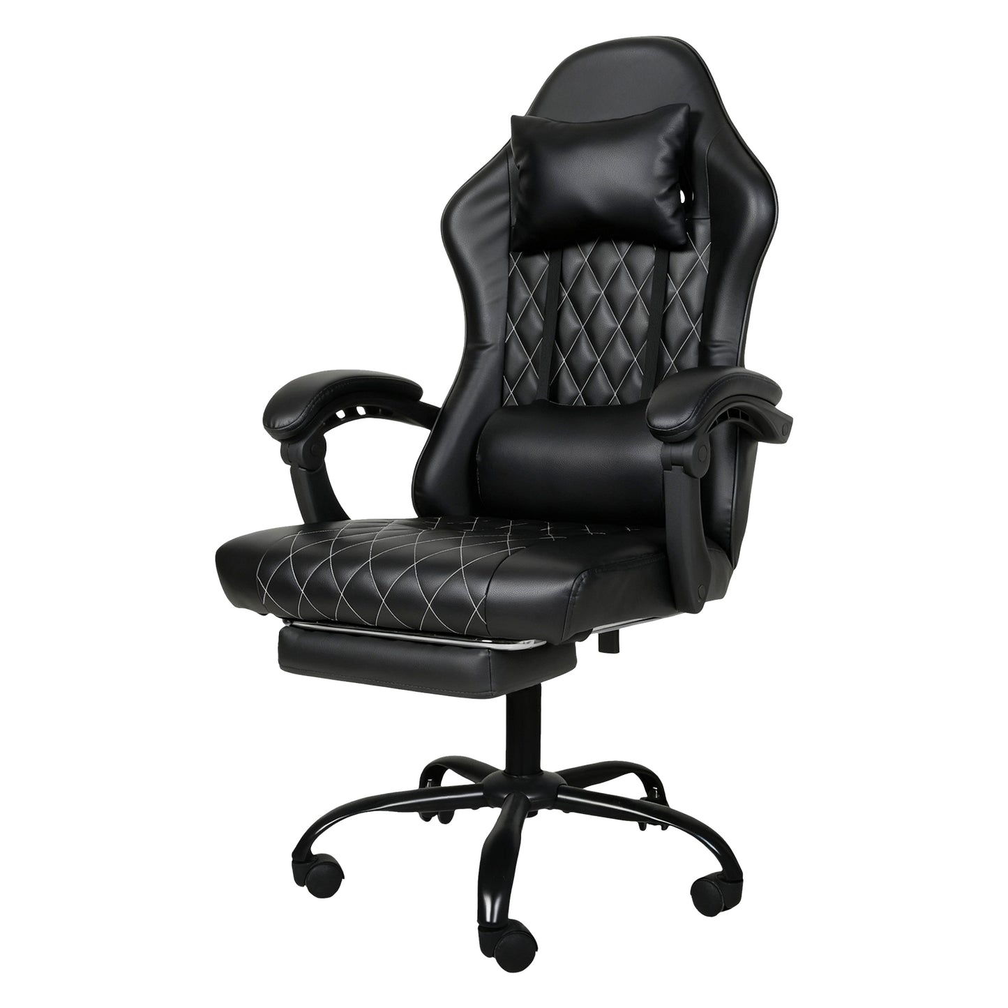 Levede Office Chair Gaming Racing Recliner Adjustable Spring Cushion Footrest