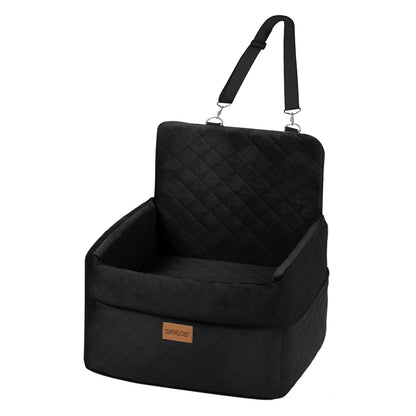 Skylos Dog Car Seat for Small Dogs Cats Cosy Pet Travel Bed with Safety Leash