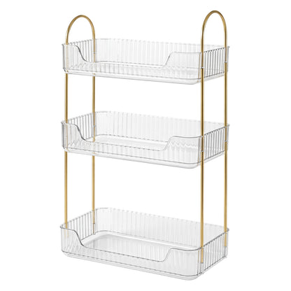 ilus Makeup Organiser 3-Tier Cosmetic Storage Modern Beauty Box Space Saving