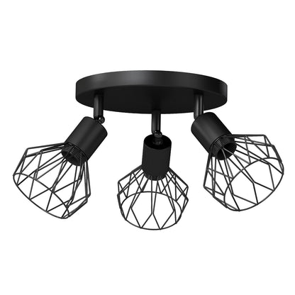 EMITTO 3-4 Way Ceiling Spotlight Adjustable Kitchen Bar Spot Light LED GU10 E14