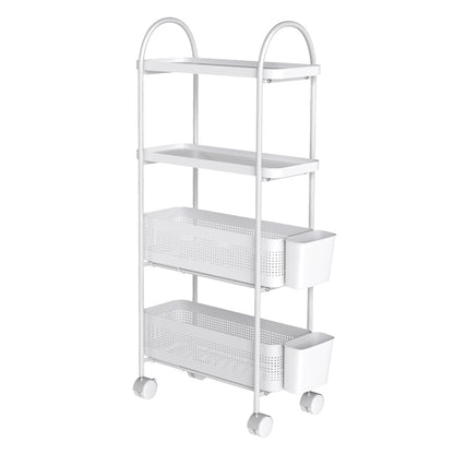 Levede Slim Stroage Trolley Cart on Wheel for Kitchen Bathroom Narrow Space Rack