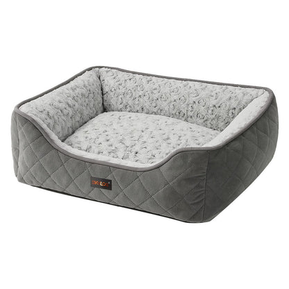 Skylos Dog Bed Large Pet Cushion for Calming Anti Anxiety Fluffy Plush Washable