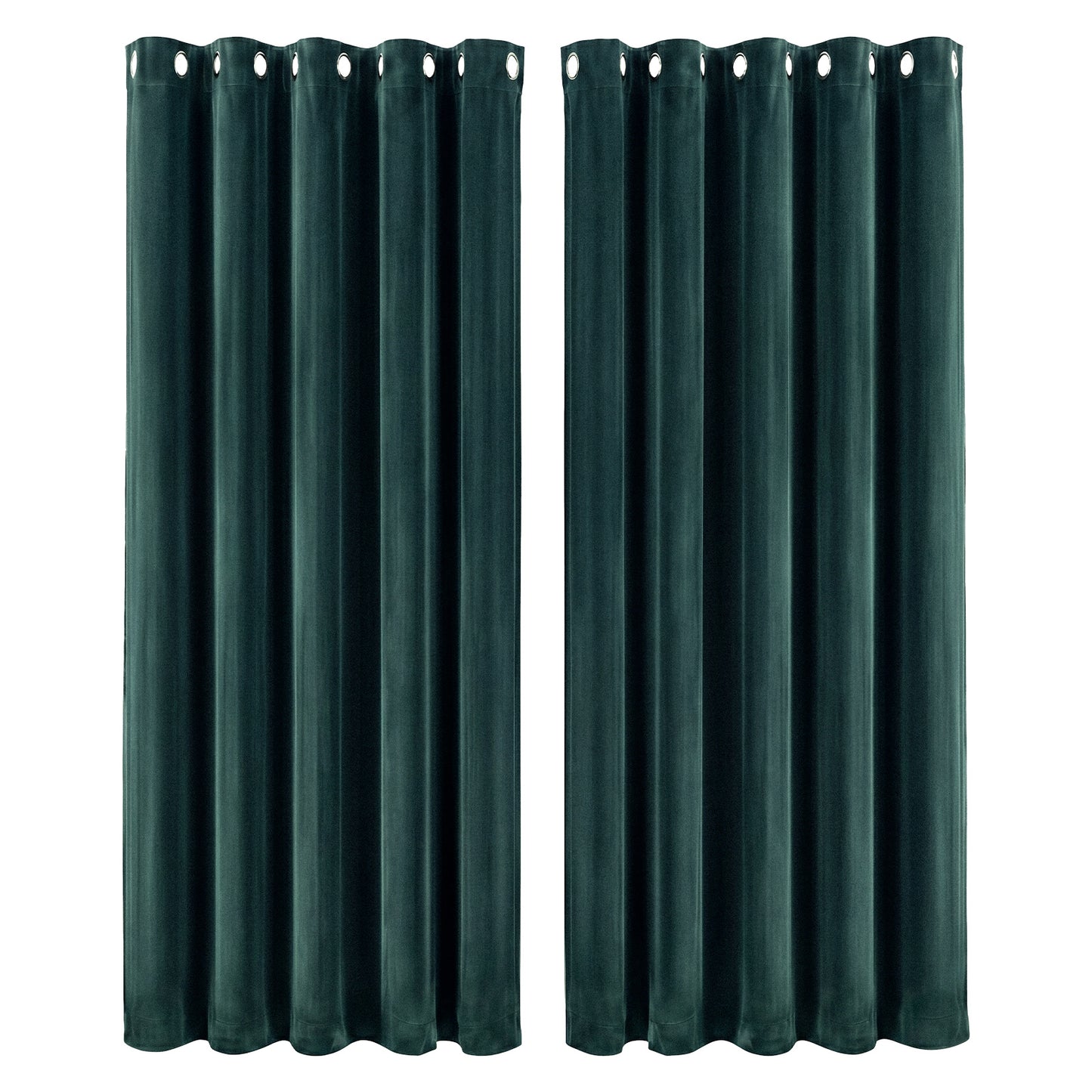 Marlow Thick Thermal Blackout Curtains Velvet Eyelet Ring Top Ready Made