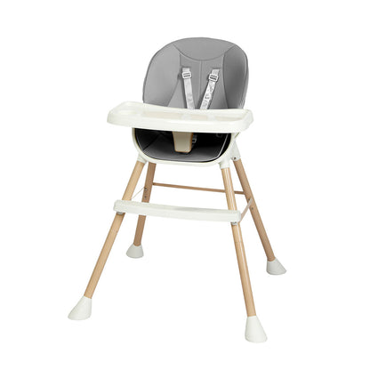 Dekko 6-In-1 Baby High Chair Kids Feeding Eating Seat Removable Adjustable Tray