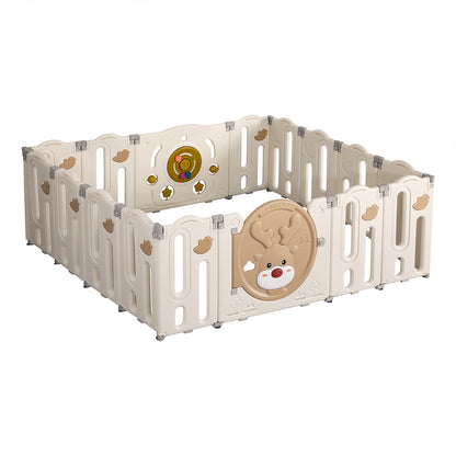 Dekko Kids Playpen Baby Safety Gate Toddler Play Game Toy Foldable Panels