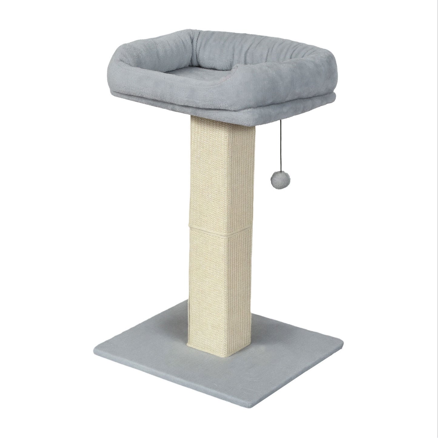 Skylos Tall Cat Scratching Post Natural Sisal Pole Heavey Duty Base with Ball