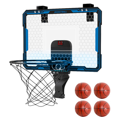Dekko Mini Basketball Hoop Door Indoor Game with Led & 4 Balls Automatic Scoring