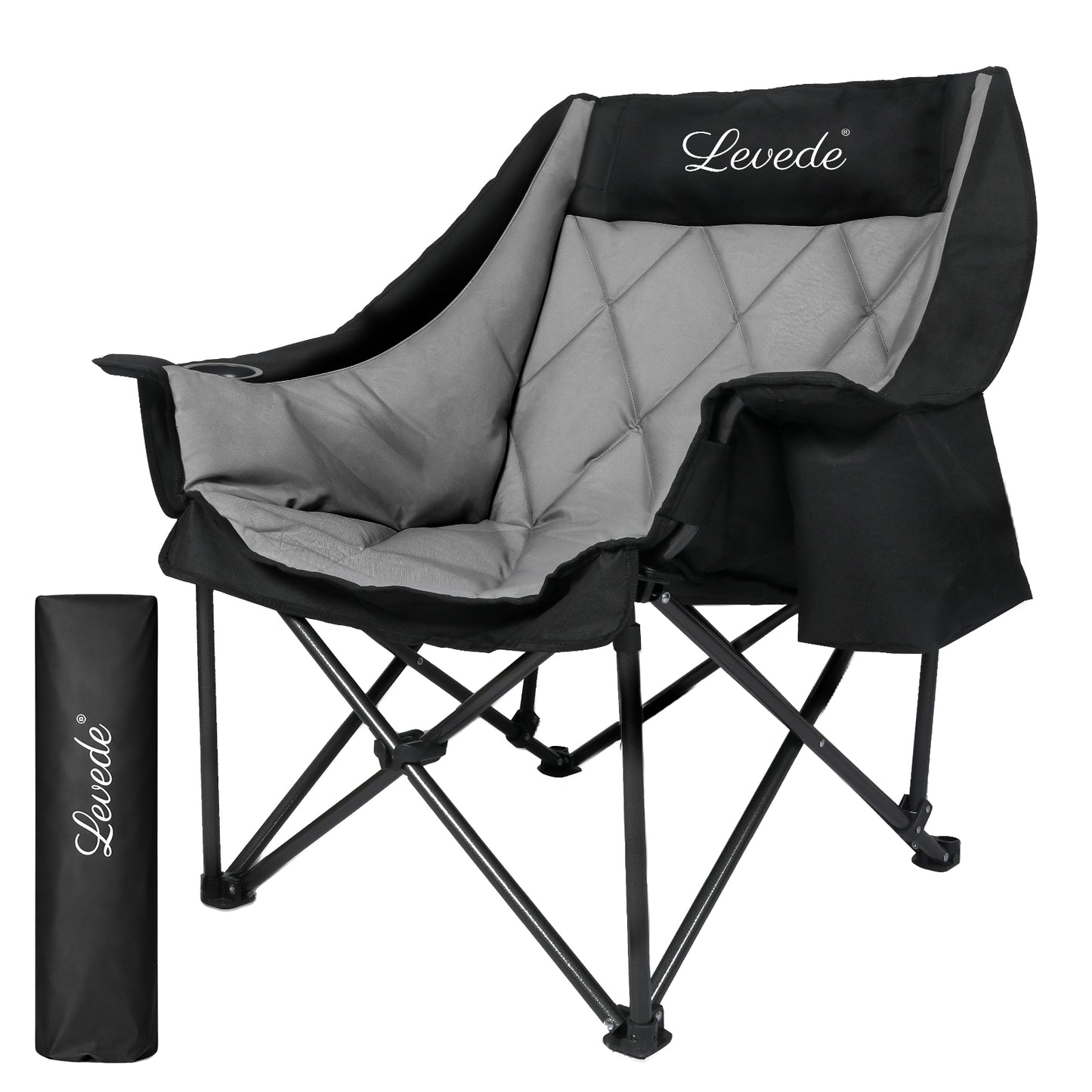 Levede Folding Camping Chairs Bed Oversized Portable Outdoor Furniture Hiking