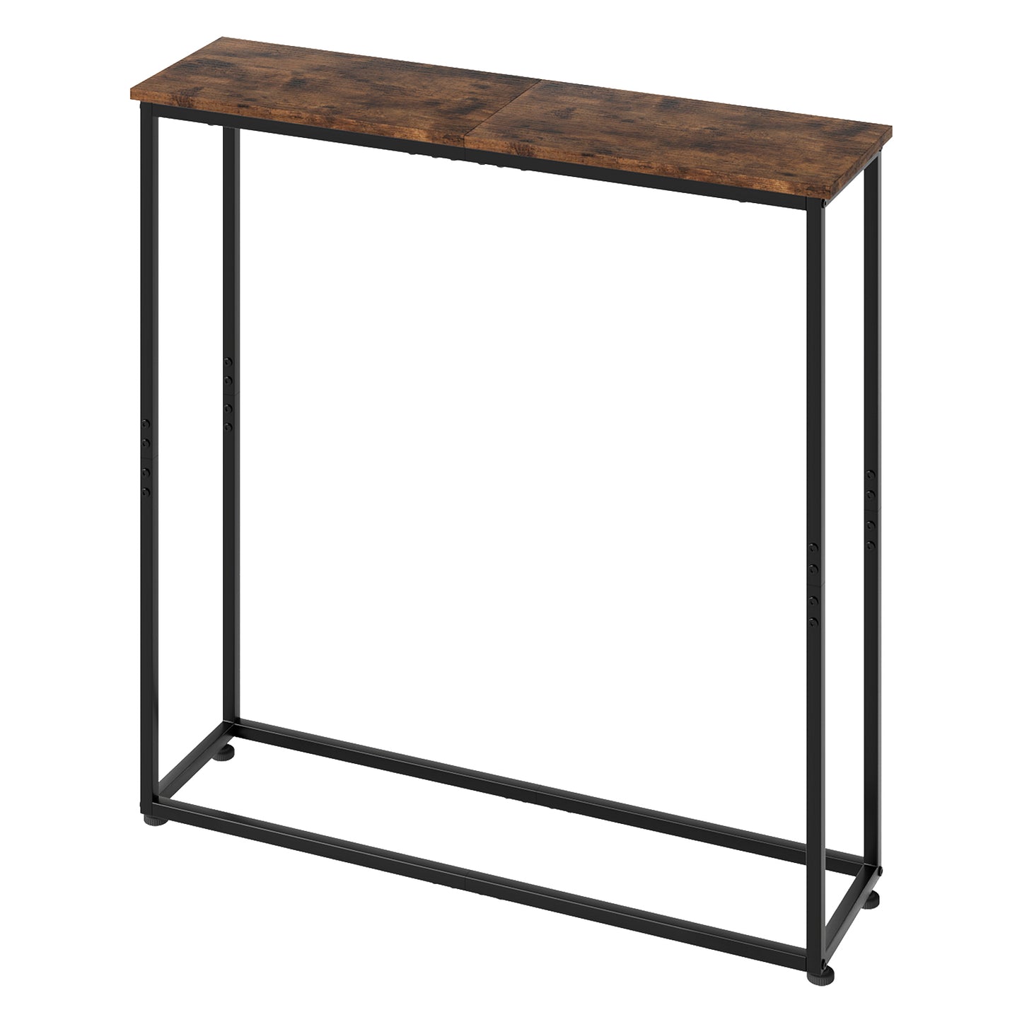 Console Hall Table Slim Wooden Entryway Hallway Sofa Display Shelf Metal Frame