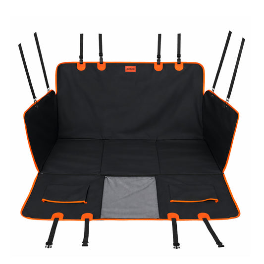 Skylos Dog Car Seat Cover Convertible Pet Back Seat Hammock Protector Waterproof