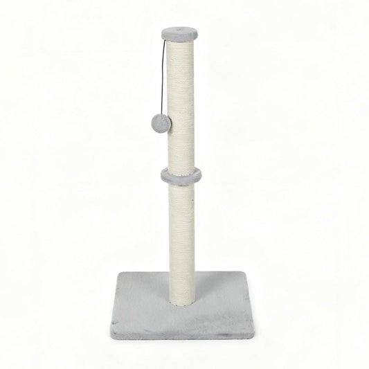 Skylos Tall Cat Scratching Post 75cm Sisal Pole Heavy Duty Base Scratcher Ball