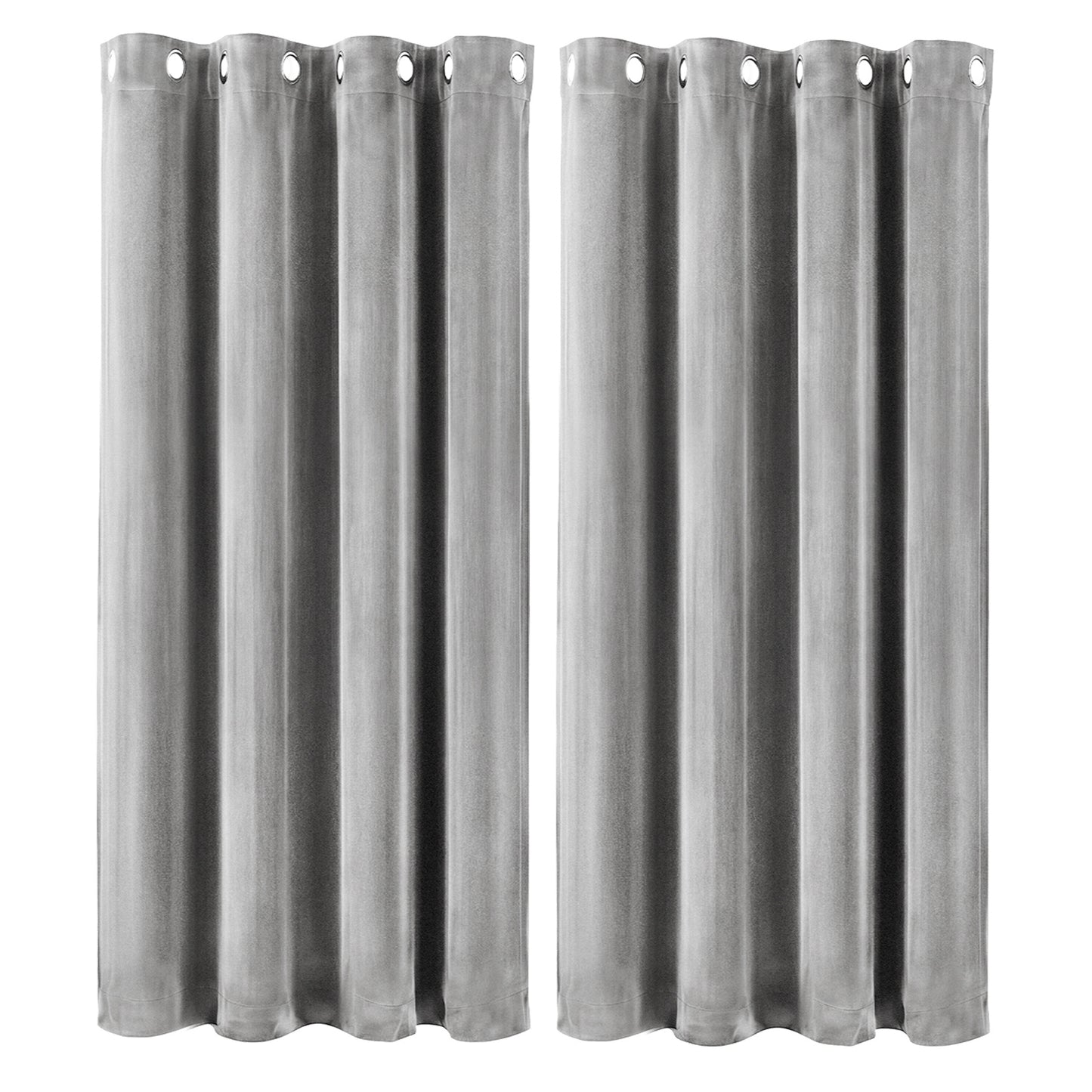 Marlow Thick Thermal Blackout Curtains Velvet Eyelet Ring Top Ready Made