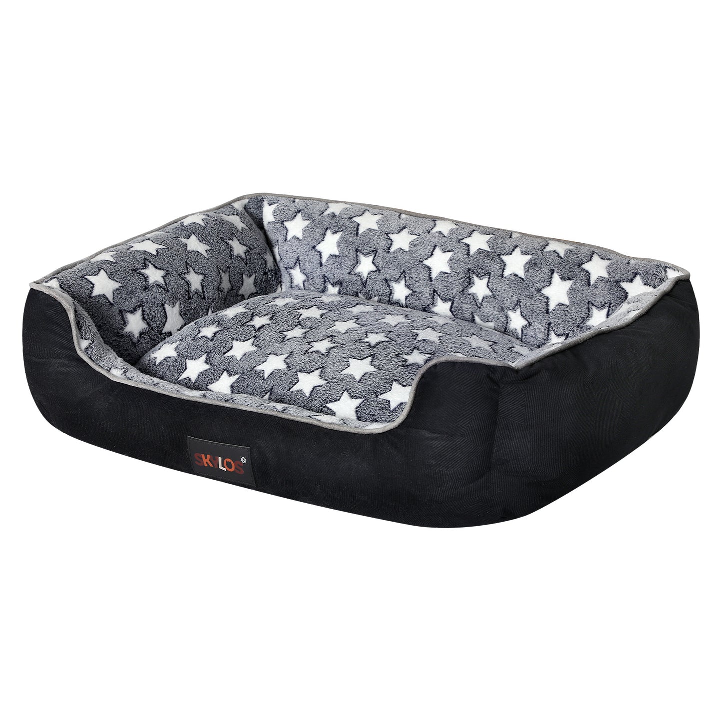 Skylos Orthopedic Pet Bed Non-Slip Corduroy Flannel for Small Large Dogs Durable