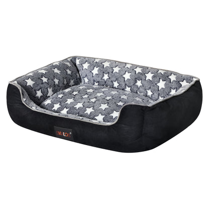 Skylos Orthopedic Pet Bed Non-Slip Corduroy Flannel for Small Large Dogs Durable