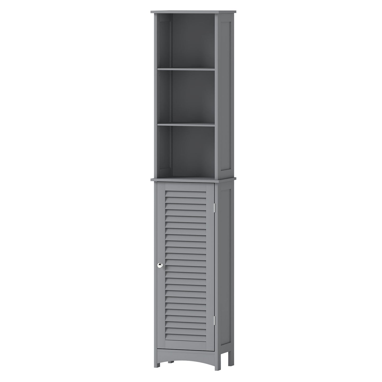 Levede Tall Bathroom Cabinet Slim Freestanding Bathroom Storage Cupboard Unit