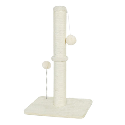 Skylos Tall Cat Scratching Post Natural Sisal Pole Heavey Duty Base with Ball