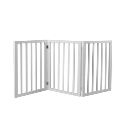 Skylos Pet Gate Wooden Dog Fence Baby Safety Barrier Indoor Stairway Doorway