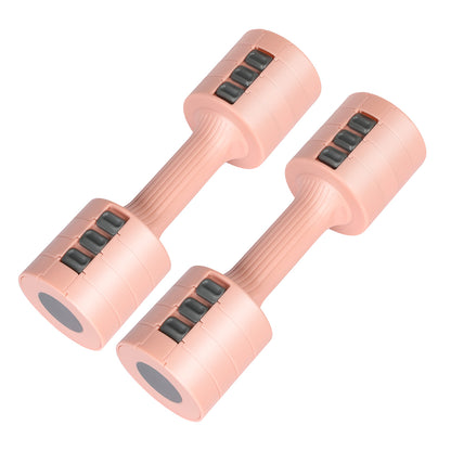 Centra Pair Dumbbells  Fast Adjustable 1KG-2.5KG With Metal Weight Pink
