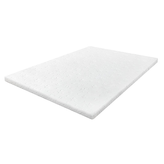 Lavio Double Mattress Topper 5cm Memory Foam Bamboo Charcoal Washable Non Slip
