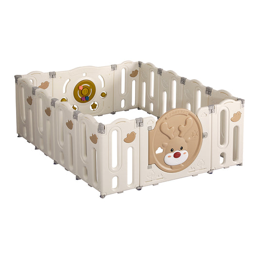 Dekko Baby Playpens Kids Safety Gate Toddler Fence Child Play Game Toy 14 Panels