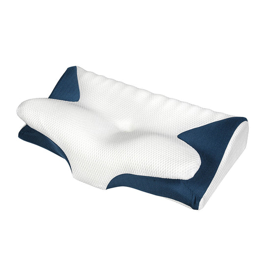 Lavio Cervical Contour Memory Foam Pillow Side Sleeper for Neck Pain Relief