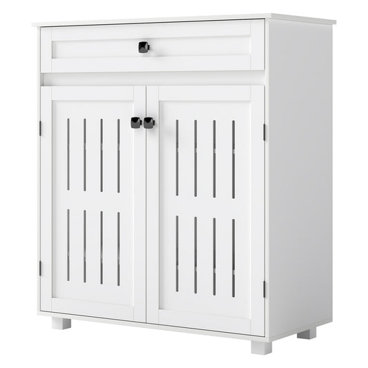 Levede Shoe Cabinet 4-Tier Door Entryway Storage Rack Organizer Cupboard White