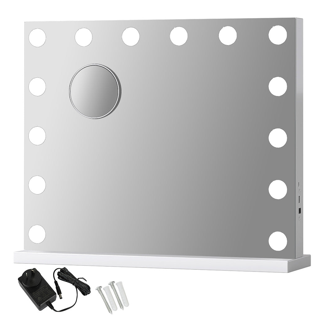 Emitto LED Hollywood Makeup Mirror Vanity Light Mirror 14 Dimmable LED Bulbs