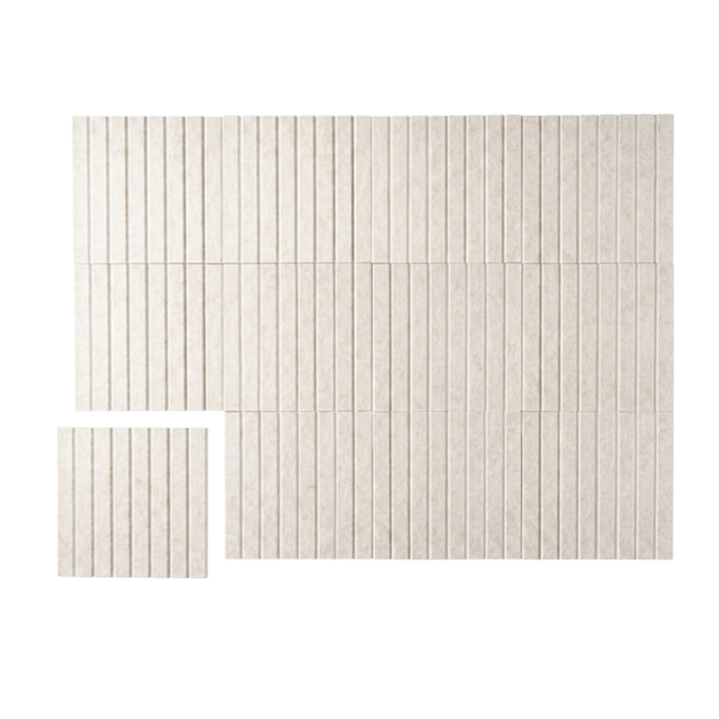 Levede Felt Notice Board 12PCS Wall Tiles Pin Board Self Adhesive Beige 30x30cm