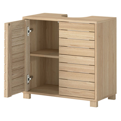 Levede Bathroom Under Sink Cabinet Basin Storage Cupboard 2 Door Vanity Unit