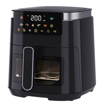 Spector 5L Digital Air Fryer 1500W Oil Free Hot Air Healthy Frying Cooker Black
