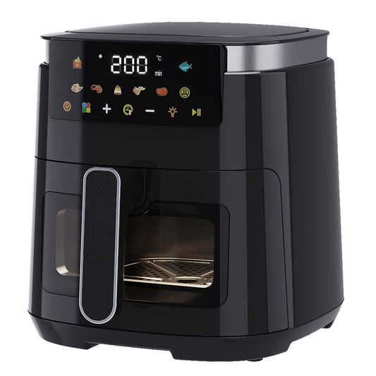 Spector 5L Digital Air Fryer 1500W Oil Free Hot Air Healthy Frying Cooker Black
