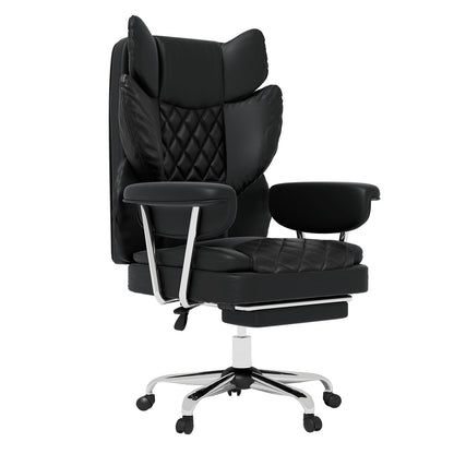 Levede Executive Office Chair Ergonomic High Back Spring Cushion Seat Footrest