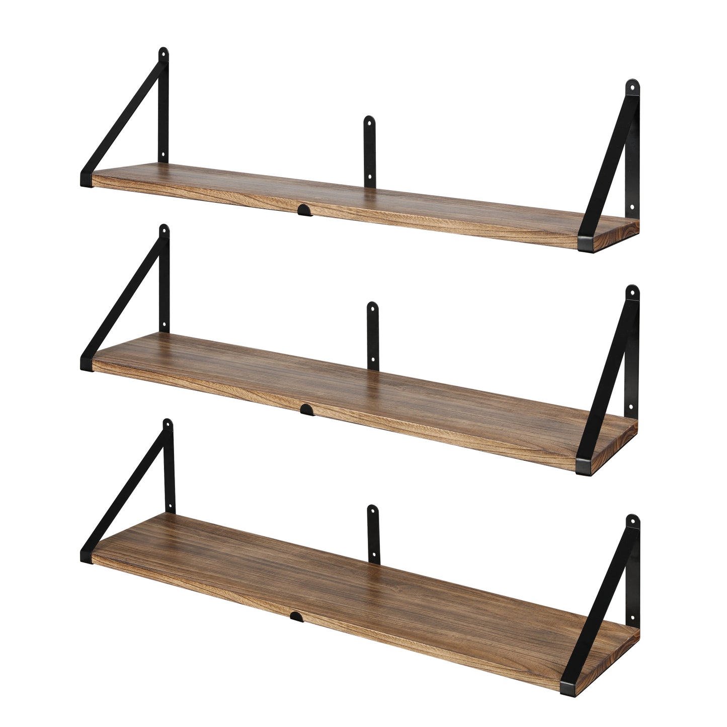 Levede Floating Shelves Wall Mounted Storage Home Set of 3 Natural Color