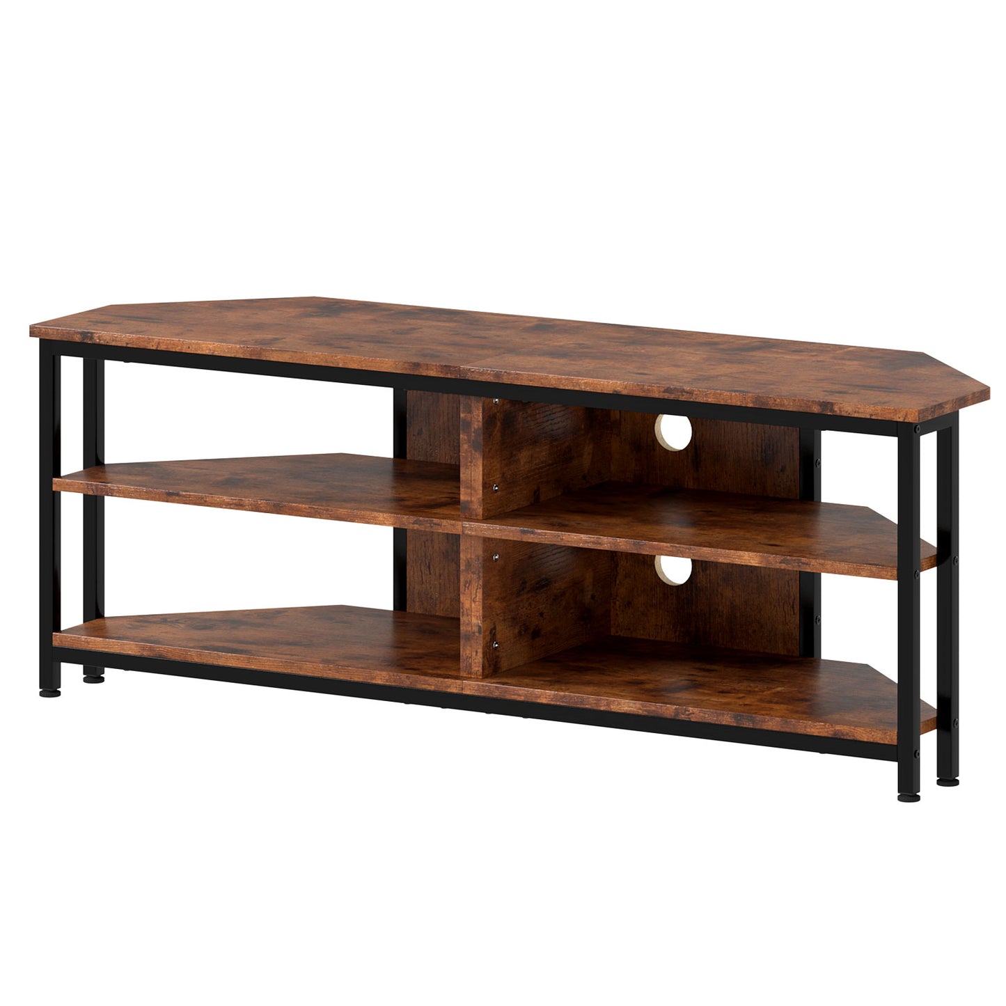 Levede Corner TV Stand 55" LED Cabinet Storage Shelves Remote Cable Management