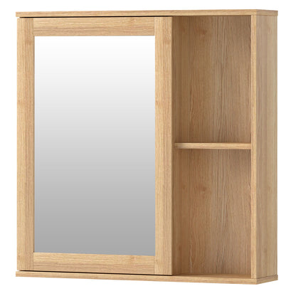 Levede Bathroom Mirror Cabinet Wall Mounted Storage Cupboard with Open Shelf