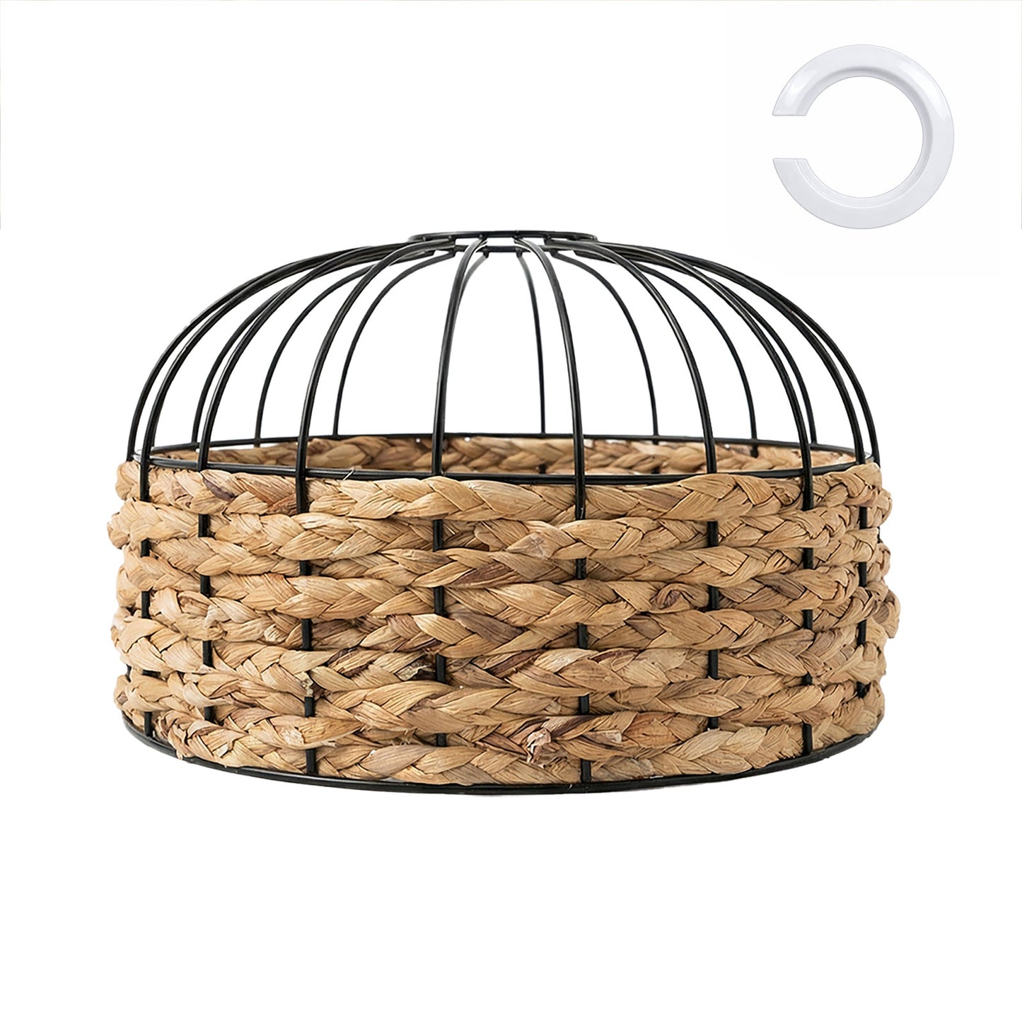 Emitto Modern Ceiling Pendant Light Shade Rattan Style Woven Lamp Shade 30cm
