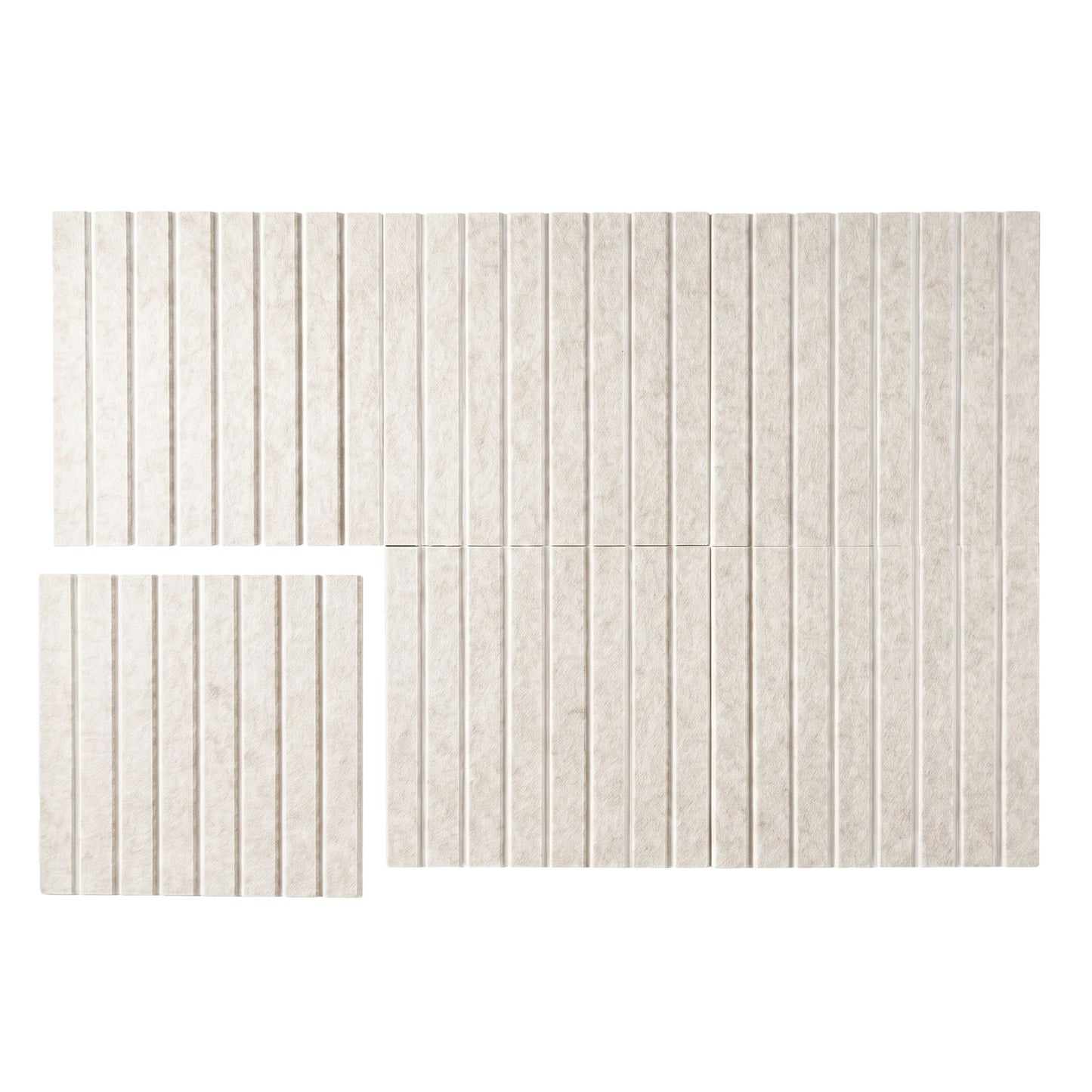 Levede Felt Notice Board 6 Pack Wall Tiles Pin Board Self Adhesive Beige 30x30cm