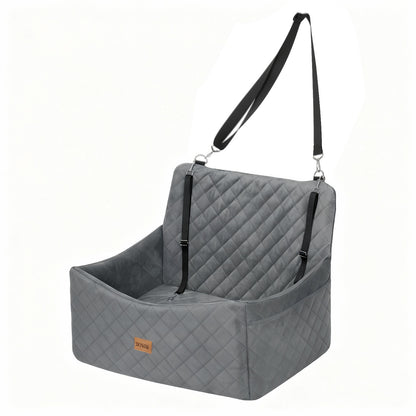 Skylos Large Dog Booster Car Seat Travel Carrier Bed Basket for 2 Small Pets