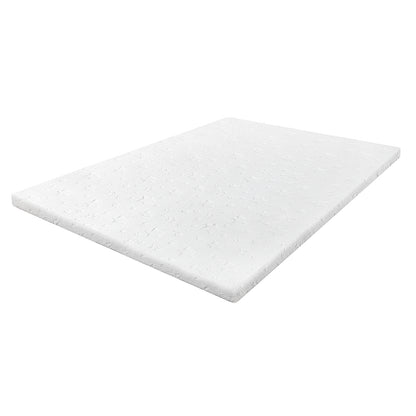 Lavio Mattress Topper Memory Foam Cooling Bamboo 2 Layer Single Double King 5cm