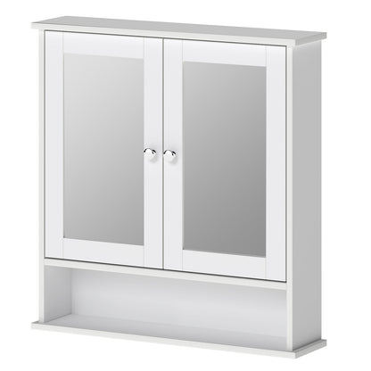 Levede Bathroom Mirror Cabinet Wall Mounted Storage Cupboard with Open Shelf