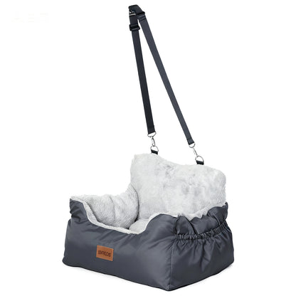 Skylos Small Dog Booster Car Seat Dog Washable Pet Travel Bed With Leash Storage