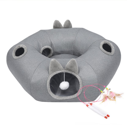 Skylos Cat Tunnel Foldable Interactive Play Tunnel Indoor Cats Kittens Toys