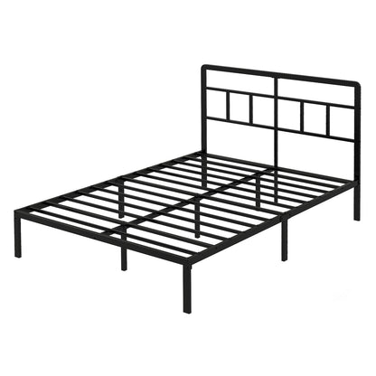 Levede Bed Frame Metal Platform with Headboard Heavy Duty Home Furniture Storage