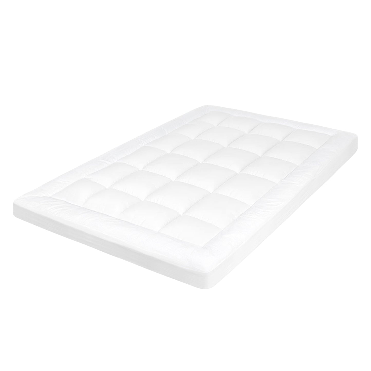 Lavio Mattress Topper Double Size 10cm Deep Soft Microfibre Washable with Strap
