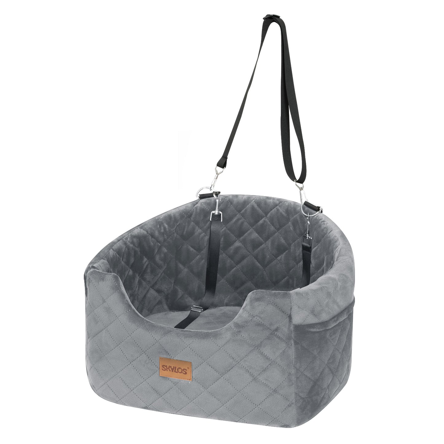 Skylos Dog Booster Car Seat Safe Travel Carrier Bed Bag Basket Pet Puppy Cat