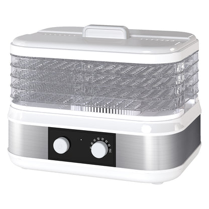 Spector 5 Tray Stainless Steel Food Dehydrator Jerky Fruit Vegetable Dryer White