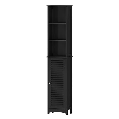 Levede Tall Bathroom Cabinet Freestanding Slim Bathroom Storage Cupboard Unit